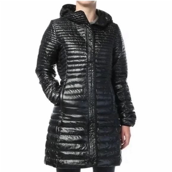 Patagonia Fiona Parka Longline Puffer Black Down Fill Extra Small - Picture 1 of 9